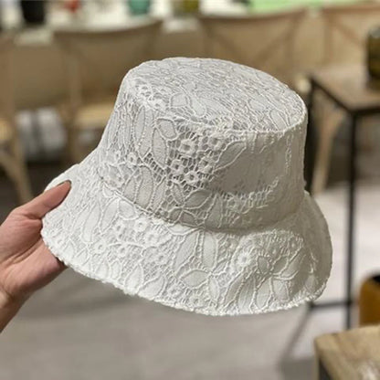 Korean Lace Breathable Summer Bucket Hat