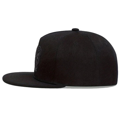 Unisex Clover Embroidered Casual Trucker Snapback Cap