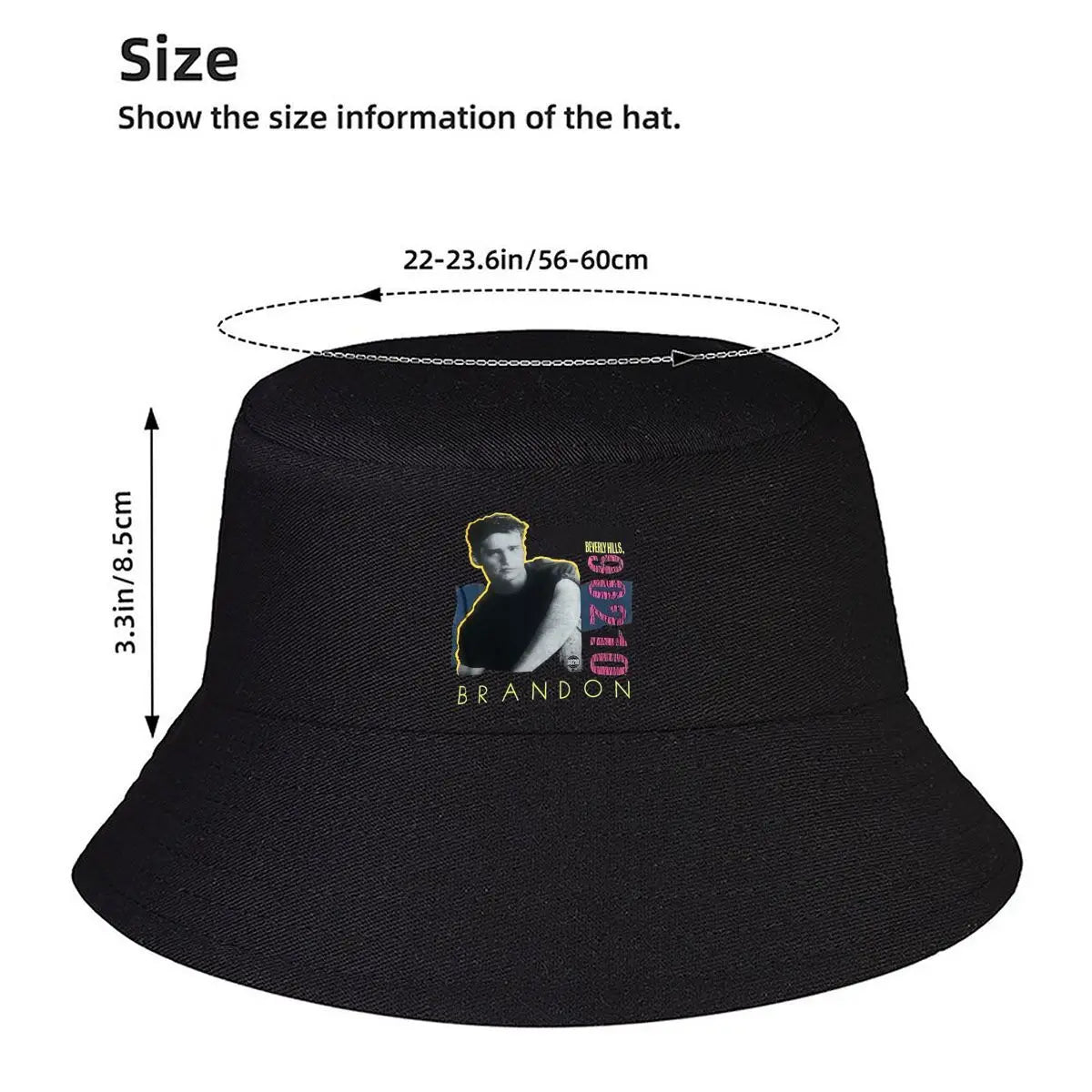90210 Brandon Walsh Retro TV Graphic Bucket Hat