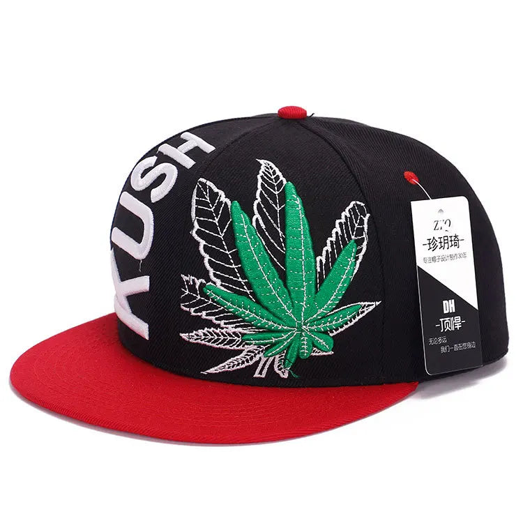 Middle Finger Embroidery Hip Hop Snapback Cap