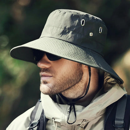 Wide Brim Waterproof Outdoor Fishing Bucket Hat