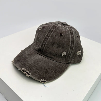 Broken Style Solid Vintage Baseball Cap