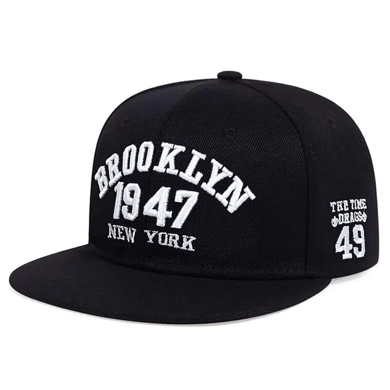 Brooklyn 1947 Embroidery Unisex Snapback Cap