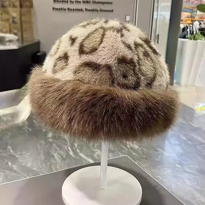 Unisex Faux Fur Bucket Hat with Ear Protection