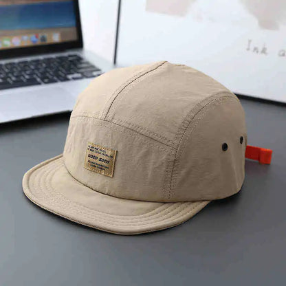 Japanese Style Short Brim Duckbill Snapback Cap