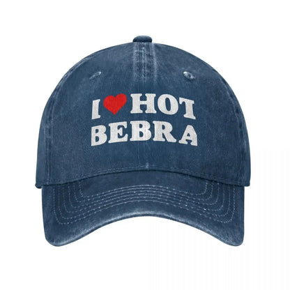 I Heart Hot Bebra Fashion Baseball Cap