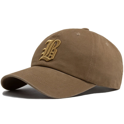 Letter Embroidered Cotton Trucker Baseball Cap