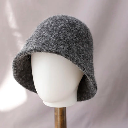 Autumn Winter Wool Vintage Bucket Hat