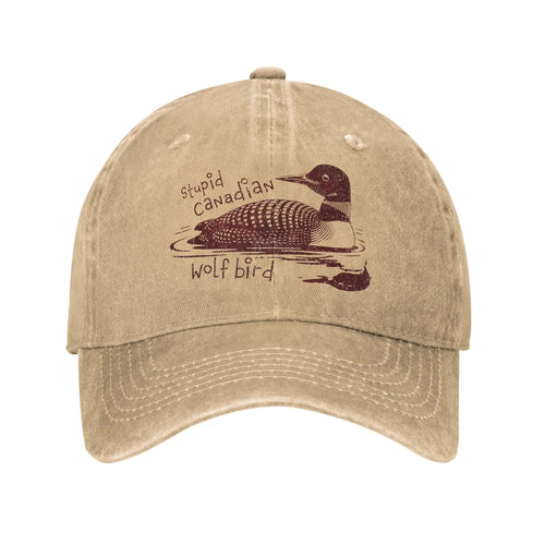 Funny Loon Humor Washed Cotton Baseball Cap