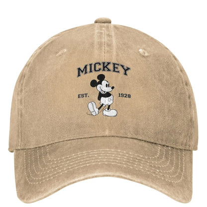 Mickey Mouse Est 1928 Designer Snapback Baseball Cap
