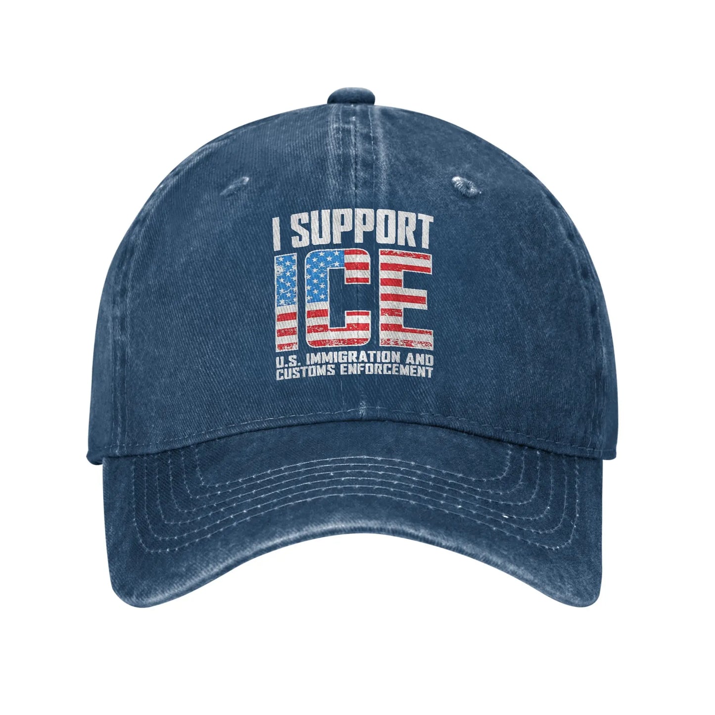 I Support ICE Trucker Adjustable Baseball Cap