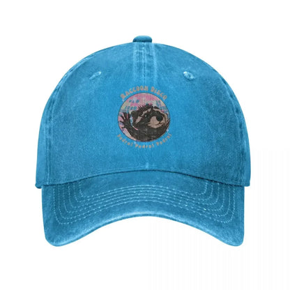 Pedro Raccoon Retro Distressed Baseball Cap