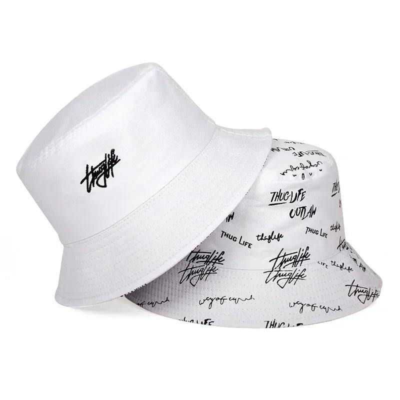 Unisex Double-Sided Thugufe Embroidered Personality Bucket Hat