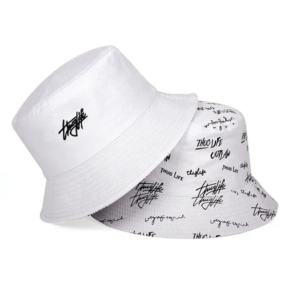 Unisex Double-Sided Thugufe Embroidered Personality Bucket Hat