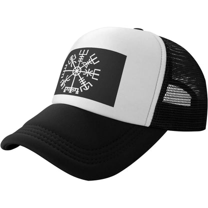 Viking Vegvisir Compass Mesh Snapback Outdoor Baseball Cap