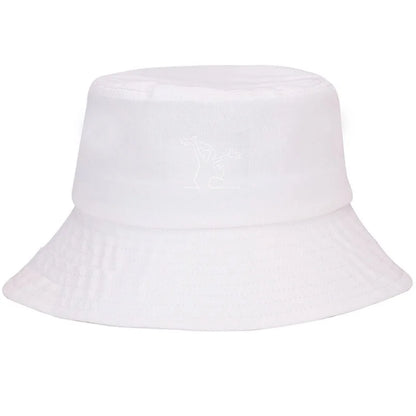 Dancing Figure Wide Brim Breathable Summer Bucket Hat