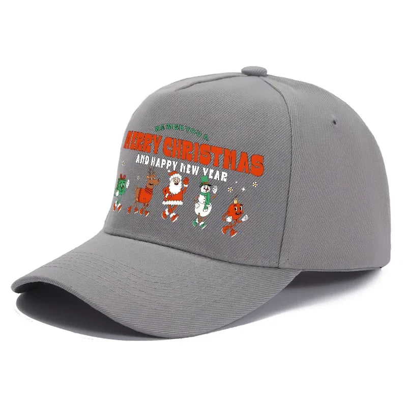 Festive Christmas Warm Adjustable Baseball Cap