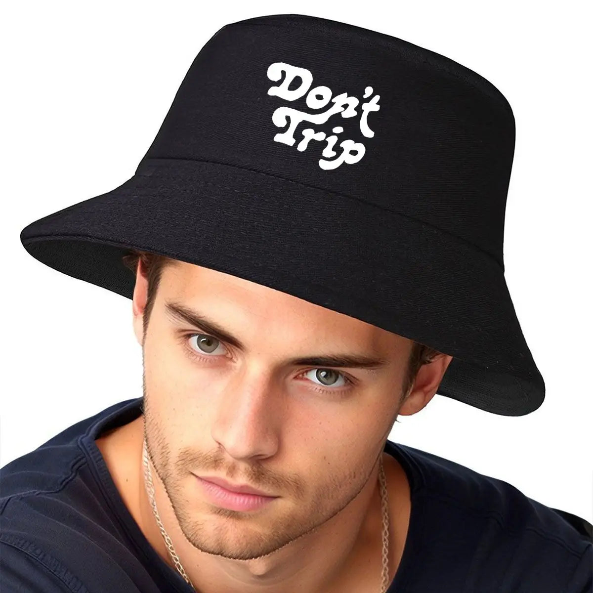 Dont Trip Chill Vibes Text Bucket Hat