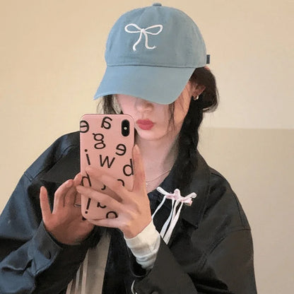 Korean Love Embroidered Sun Visor Baseball Cap