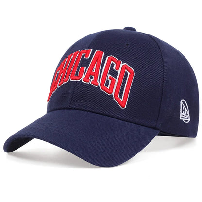 Unisex Chicago Letter Embroidery Baseball Caps