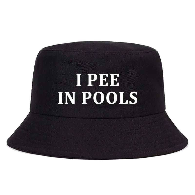I Pee In Pools Funny Bucket Hat