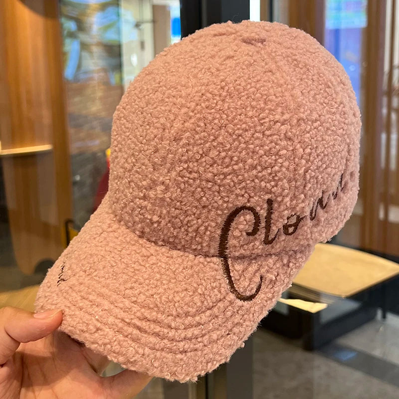 Autumn Winter Embroidered Letter Baseball Cap