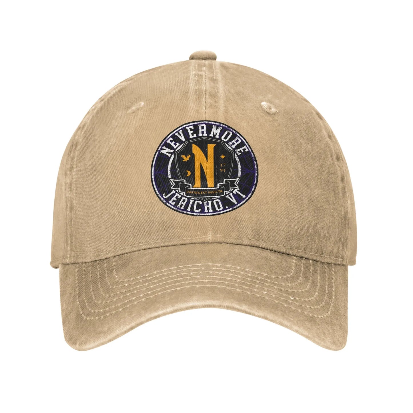 Nevermore Academy Emblem Washed Trucker Baseball Cap