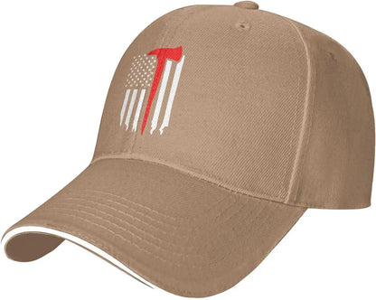 Thin Red Line Firefighter Flag Baseball Cap
