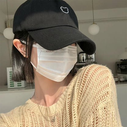 Cute Bear Adjustable Cotton Baseball Cap