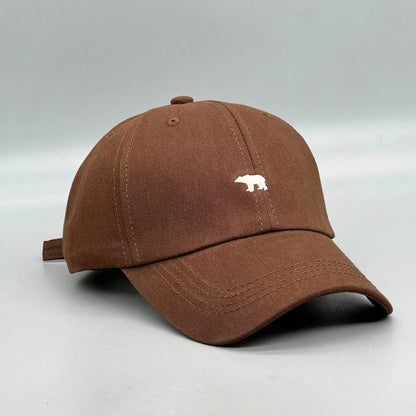 Polar Bear Embroidered Cotton Baseball Cap