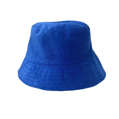 Candy Color Terry Cloth Sun Bucket Hat
