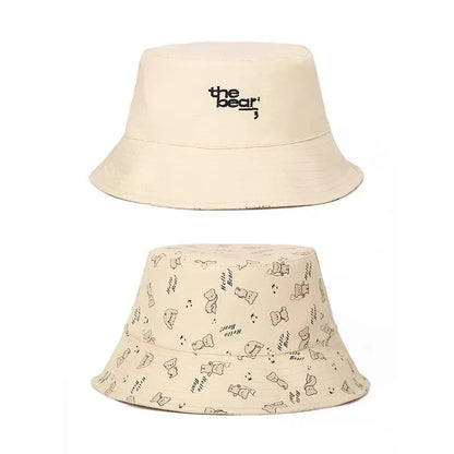 Cotton Cartoon Print Outdoor Travel Sun Bucket Hat