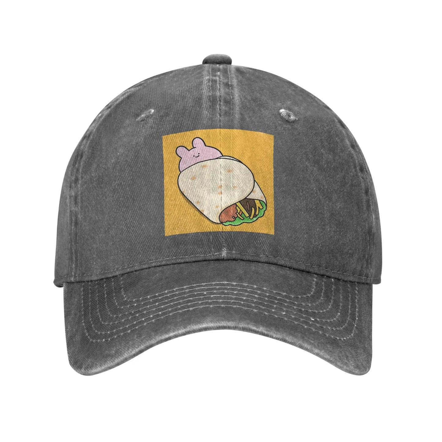 Asamimichaan Cute Asamimi Washed Denim Baseball Cap