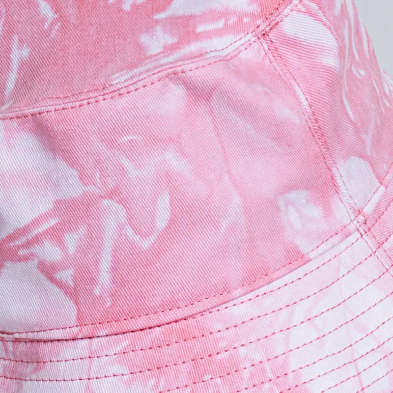 Xinbaoguan Tie Dyed Short Brim Summer Bucket Hat