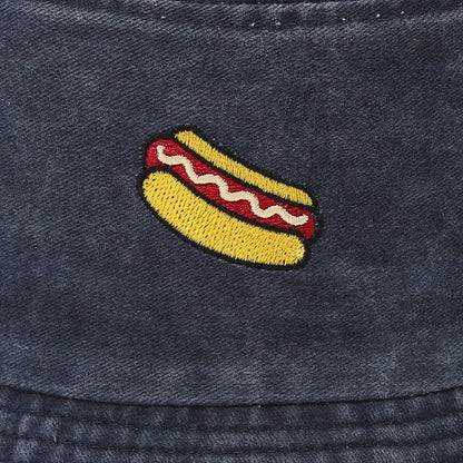 American Retro Washed Hot Dog Bucket Hat