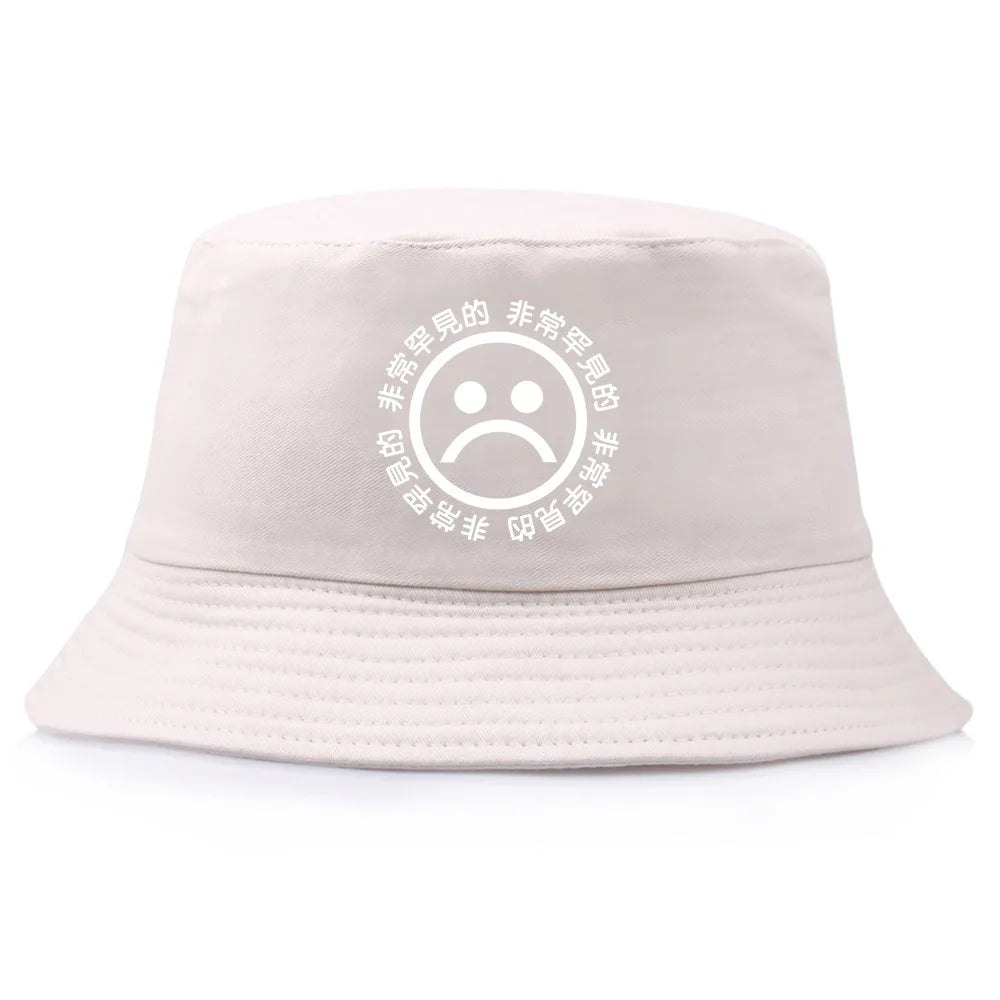Sad Boy Printed Bucket Hat