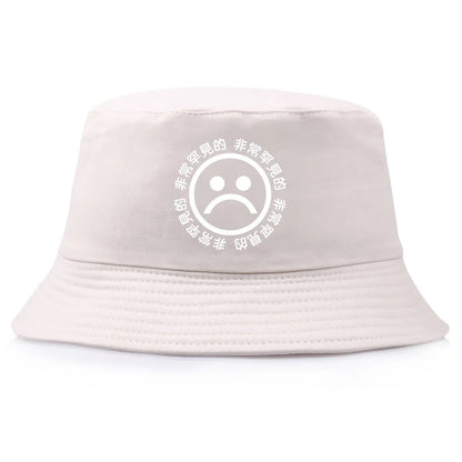 Sad Boy Printed Bucket Hat