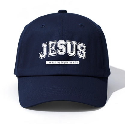 Minimalist Jesus Print Retro Dad Baseball Cap