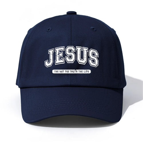 Minimalist Jesus Print Retro Dad Baseball Cap