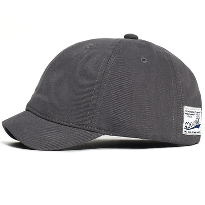 Short Brim Vintage Cotton Baseball Cap