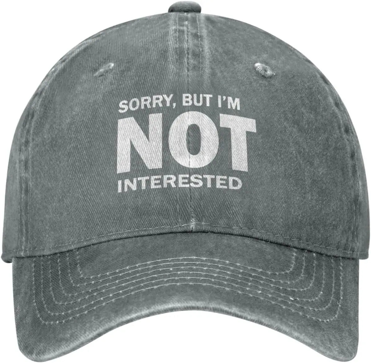 Sorry But Im Not Interested Vintage Baseball Cap