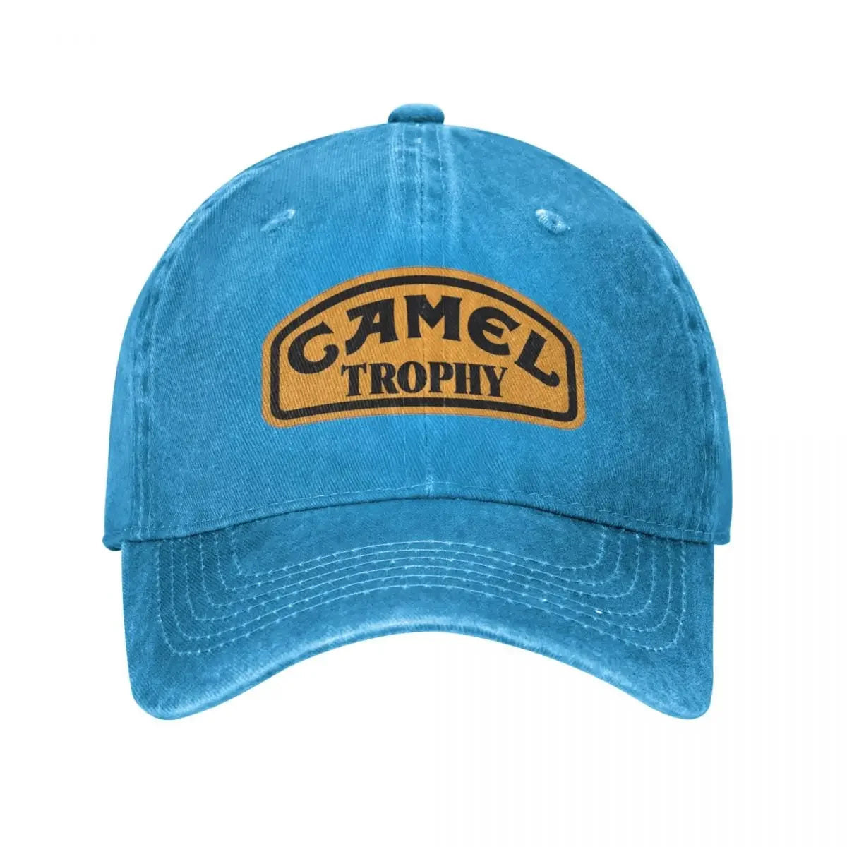 Camel Trophy Vintage Distressed Denim Baseball Cap