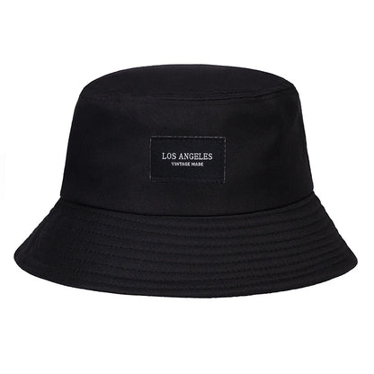 Los Angeles Bucket Hat Letter Embroidered Hip Hop