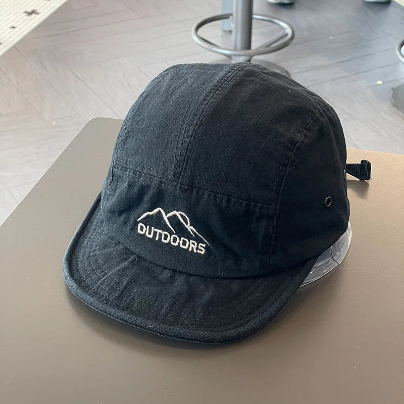 Japanese Five Panel Short Brim Snapback Caps