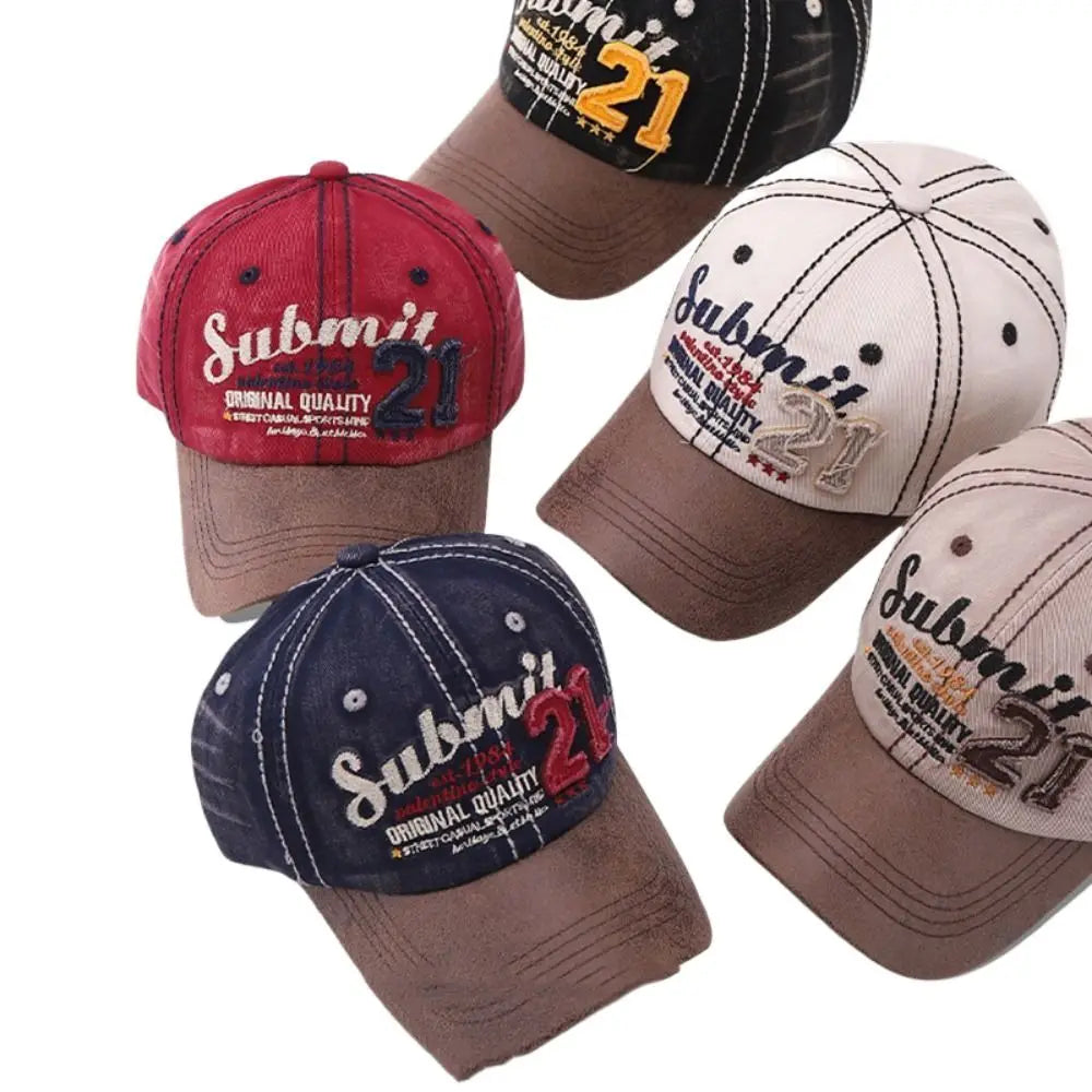 Vintage American 21 Denim Baseball Cap