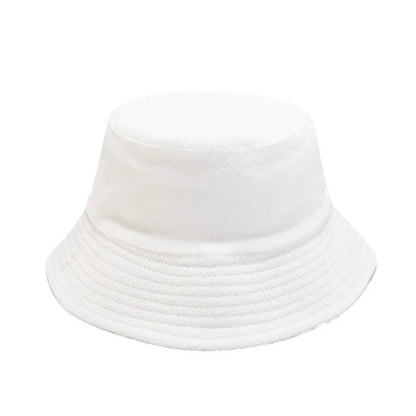 Candy Color Terry Cloth Sun Bucket Hat