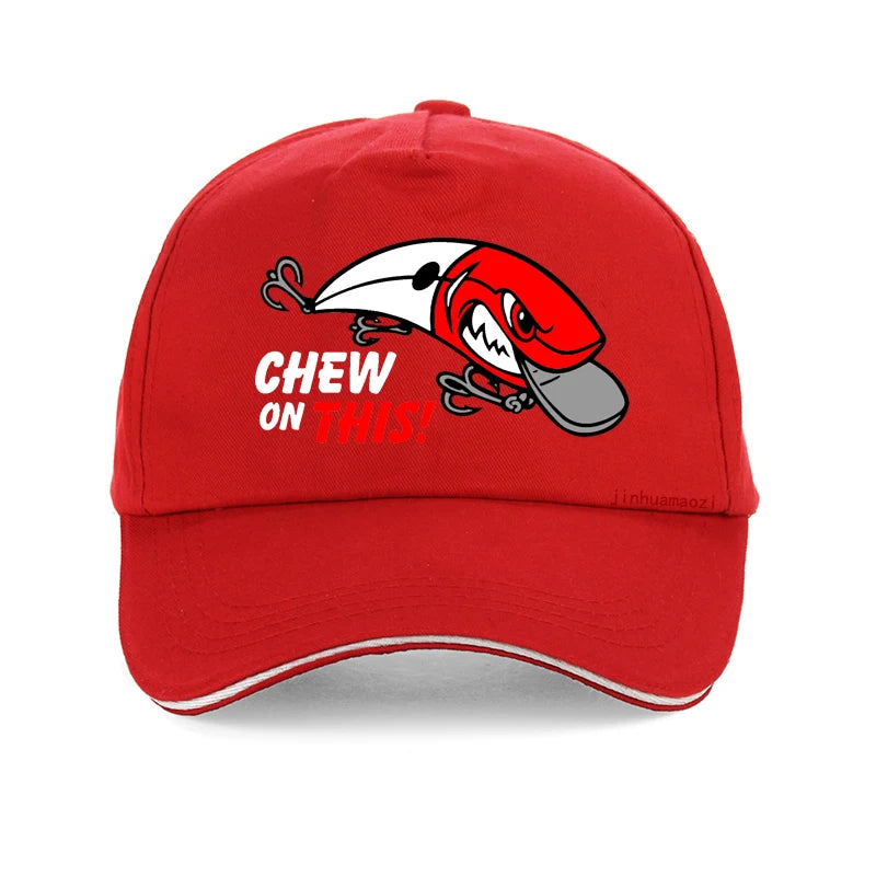 Cartoon Fishbone Funny Outdoor Baseball Cap