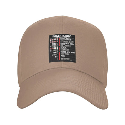 Poker Hands Streetwear Baseball Cap