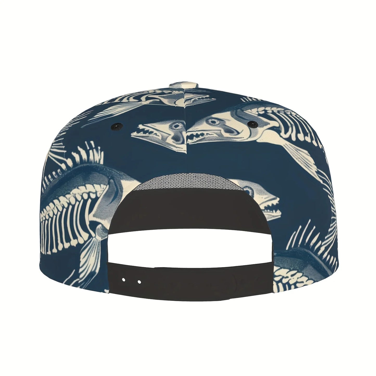 Fishbone Design Hip Hop Snapback Cap