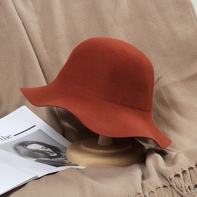 Woolen Retro Fedora Hat